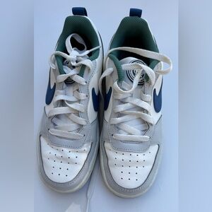 Nike Kids White, Blue, and Green Sneakers